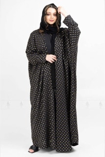 Printed CY Abaya AIK8004 Black image