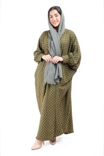 Printed CY Abaya AIK8004 Olive image