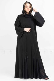 Embellished Abaya AIK5006  Black