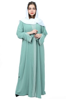 Modern Abaya AIK4016 Light Green image