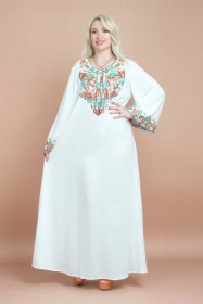 Solid Hand Embroidered Jalabiya CJ1064