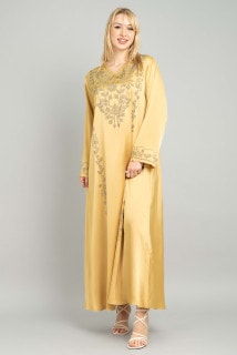 Solid Embellished Modern Jalabiaya CJ1082 image