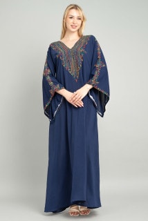 Solid Embroidery Elegant Jalabiya XJ1004 image