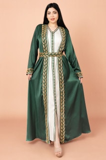 Belted Elegant 2-Piece Kaftan IK2008 image