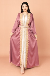 Belted Elegant 2-Piece Kaftan IK2020 image