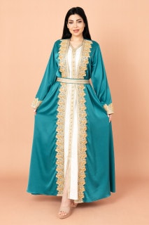 Belted Elegant 2-Piece Kaftan IK2020 image