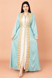 Belted Elegant 2-Piece Kaftan IK2020 image