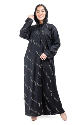 Embellished Flare Abaya AIK9012 Abaya