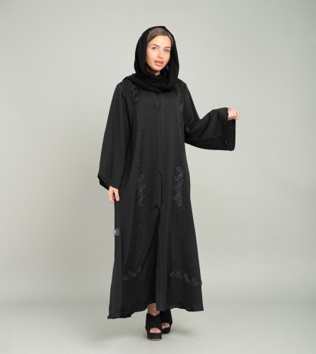 Elegance Emboidery Emirati Abaya AIK5087