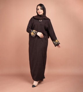 Handwork Embroidery Emirati Abaya AIK5072 image