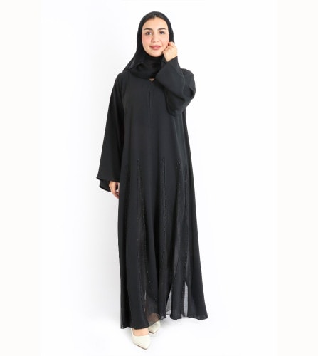 Crystal Blossom Abaya AIK5014