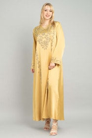 Solid Embellished Modern Jalabiaya CJ1082