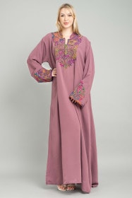 Solid Embroidery Elegant Jalabiya XJ100