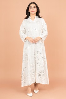 Elegant Jalabiya with Intricate Embroidery Work IK6004 image