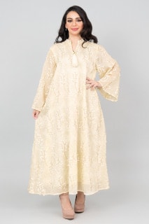 Petal Grace Embroidered Jalabiya OMN02 image