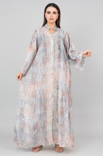 Petal Grace Embroidered Jalabiya IK3004 image