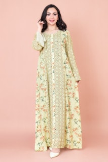 Floral Patterns Modern Jalabiya IN056 image