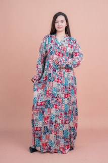 Abstract Geometric Maxi IK062 Beige image