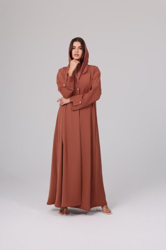 Blazer Design Buttoned Sleeves Abaya ABY1112