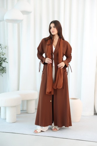 Blazer Design Tie Sleeves Abaya ABY1120