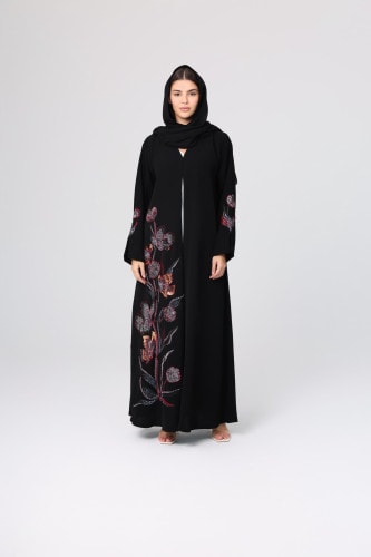 Colorful Beaded Embroidery Luxury Abaya ABY1123