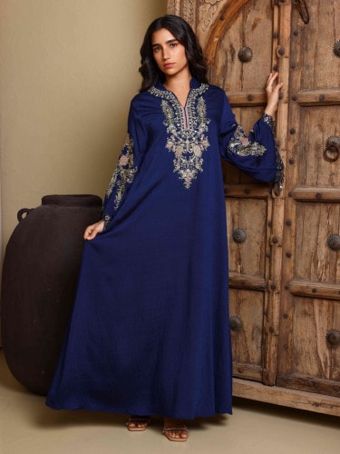 IKKXA Amirah Jalabiya IK4031 Blue