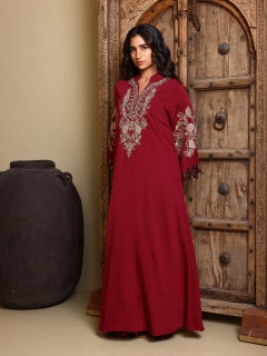 IKKXA Amirah Jalabiya IK4031 Maroon image