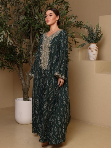 Ikkxa Hadeel Jalabiya IK7004 Green