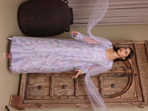 Ikkxa Nayla Jalabiya IK1107 Purple