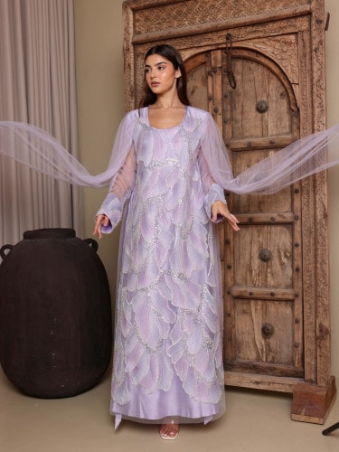 Ikkxa Nayla Jalabiya IK1107 Purple