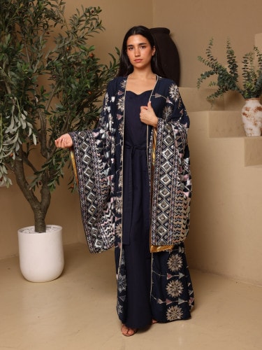 IKKXA Sable Grace Jalabiya IK1106 Blue