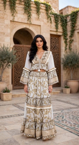 Artisan Grace Co-ord Set IKPAP829 White