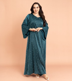 Crystal Patterns Luxury Jalabiya IK6002 Blue image