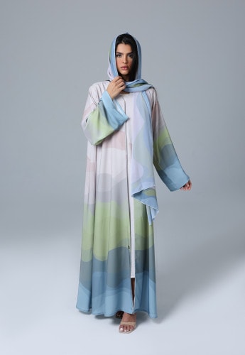 Colorful Flowy Summer Breeze Abaya ABY1163