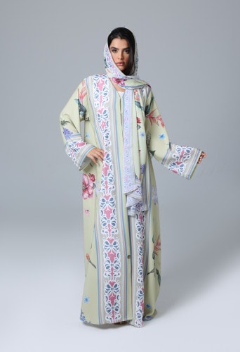 Colorful Elegant Prints Abaya ABY1165